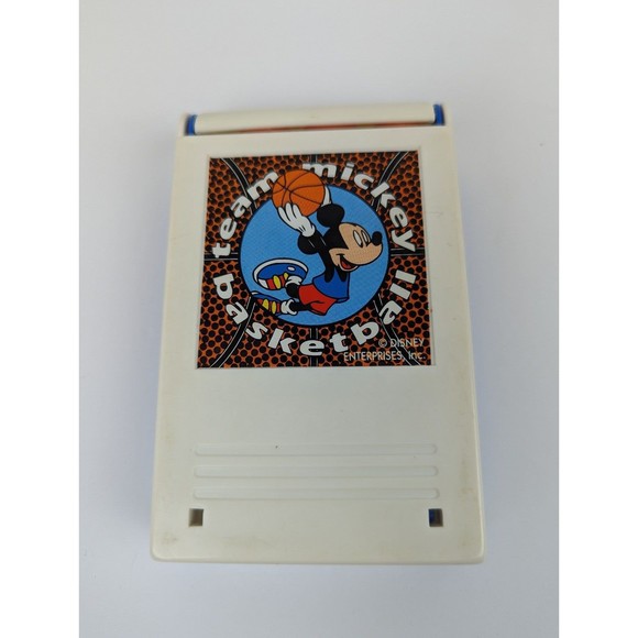 Disney Mickey Mouse Portable Basketball 1996 Vintage Avon Travel Toy With Box - Picture 7 of 10